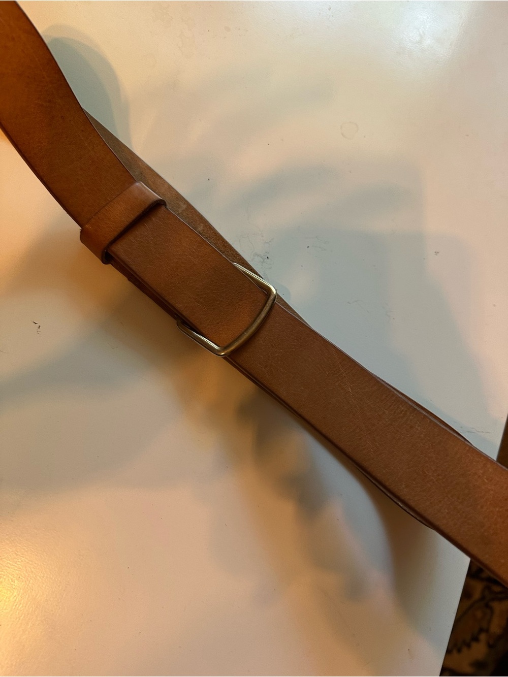 Women’s Tan Leather Belt Horse Bit Style Made in Spain - Picture 3 of 5